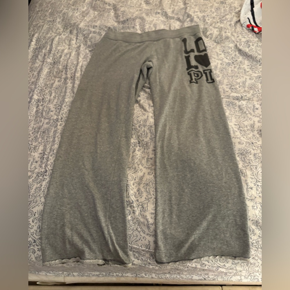 Gray Lounge Pink pants